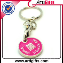 Professional Carft trolley coin& trolley coin keychains&shopping trol